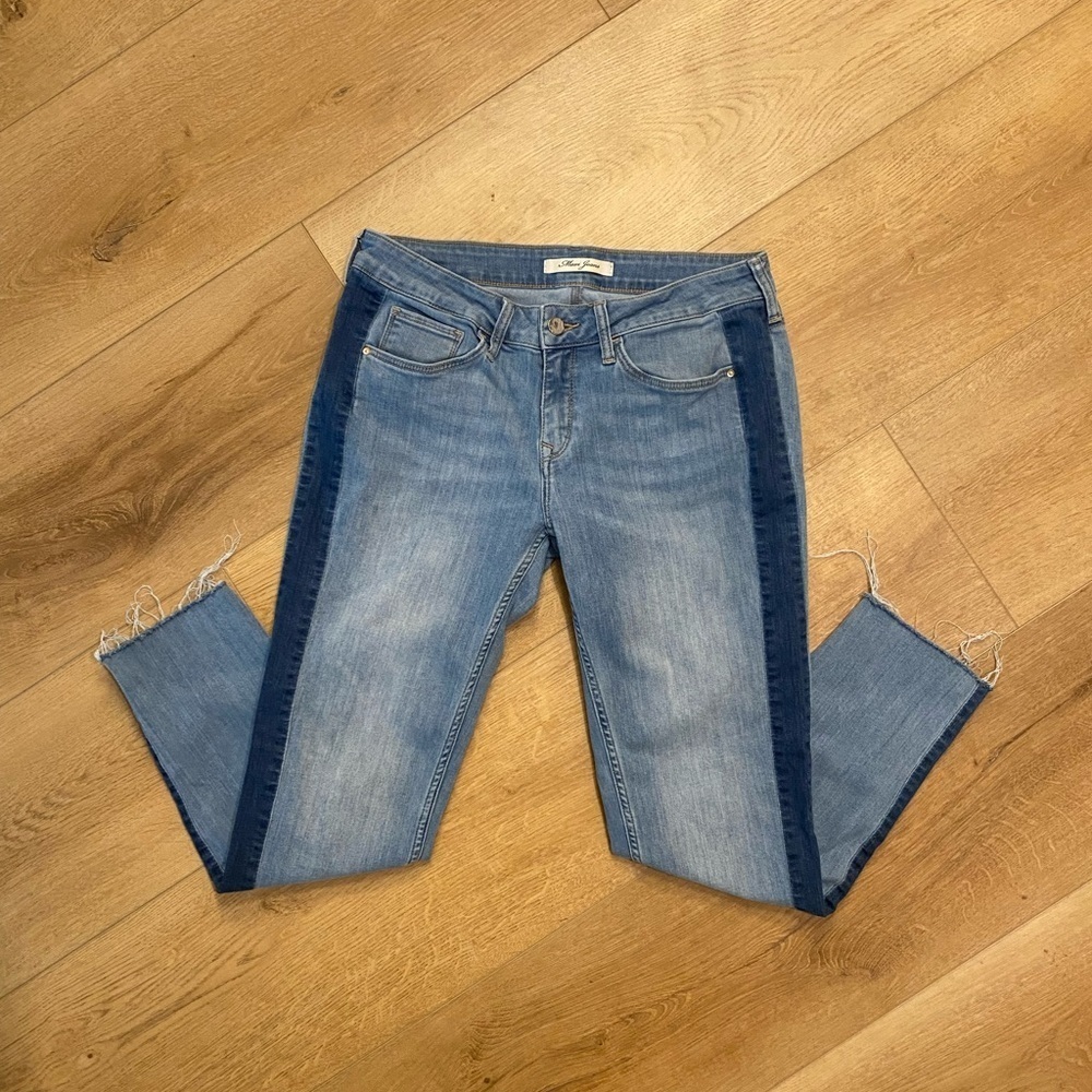 Mavi ADA Two-Tone Blue Ankle Jeans